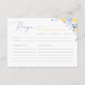 She Found Her Main Squeeze Recipe Card Informatiekaartje (Voorkant)