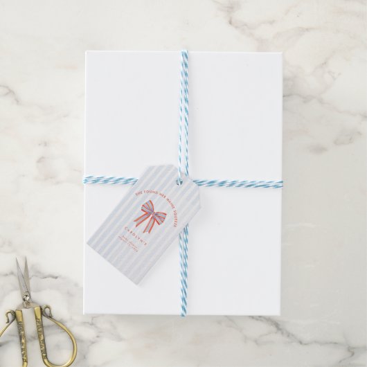 She Found Her Maine Squeeze Bridal Shower Cadeaulabel (Met Touw)