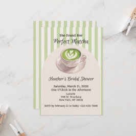 She Found Her Perfect Match Invitation Kaart