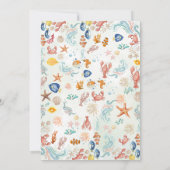 She is a Catch Coastal Lobester Bridal Shower  Kaart (Achterkant)