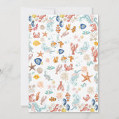 She Is a Catch Coastal theme Bridal Shower Kaart (Achterkant)