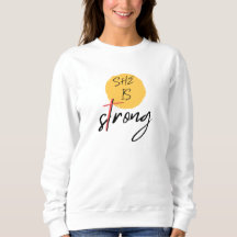 She Is Strong Cross Graphic T-Shirt