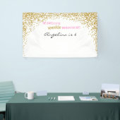 She leaves a little sparkle wherever she goes spandoek (Beurs)