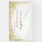 She leaves a little sparkle wherever she goes spandoek (Verticaal)