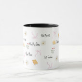 She Rises On My Own Quote Mug,Soft Feminine Mug (Centre)