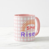 She Rises! - Women Empowerment Inspirational Mug (Devant droit)