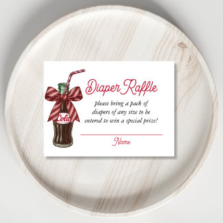 She’s Ready to Pop Cola Bottle Diaper Raffle  Informatiekaartje