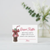 She’s Ready to Pop Cola Bottle Diaper Raffle  Informatiekaartje (Staand voorkant)