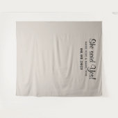 She Said Yes Photo Booth Engagement Backdrop Wandkleed (Voorkant (horizontaal))