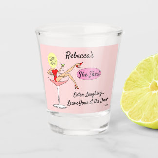 She Shed Shot Glass Glas