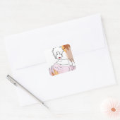she -sobreposição vierkante sticker (Envelop)