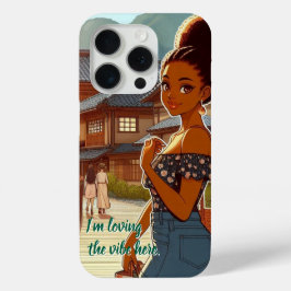 She Walks Through the Sunset iPhone 15 Pro Case