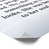 She was beautiful === F.Scott Fitzgerald  quote Poster (Hoek)