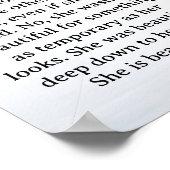 She was beautiful ===  quote poster (Hoek)