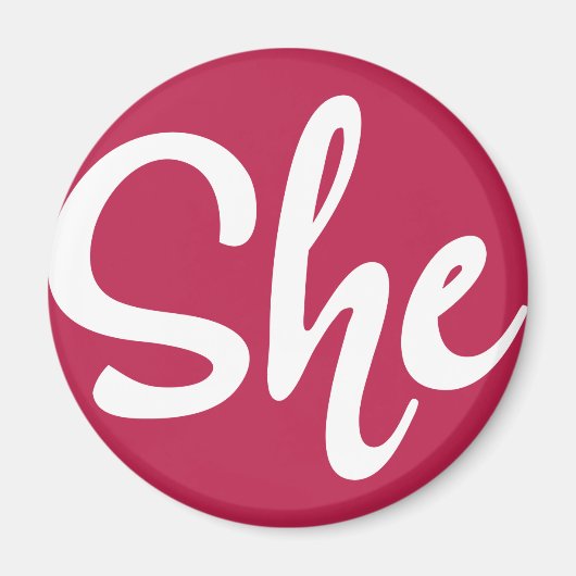 She White Design Magneet (Voorkant)