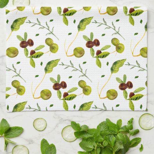 Shea/Coffee Bean Patterned Tea Towel Theedoek (Gevouwen)