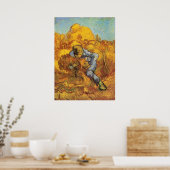Sheaf Binder (after Millet) by Vincent van Gogh Poster (Keuken)