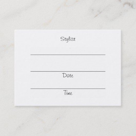 SHEAR DIVAS (red head) Appointment Cards/Chubby Afsprakenkaartje (Voorkant)