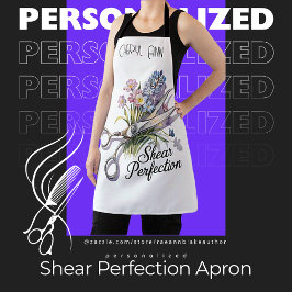 Shear Perfection Haarstylist Gepersonaliseerd Scho Schort