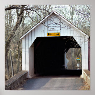 Sheard's Mill Overdekte Brug Poster