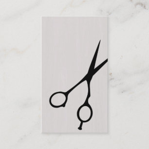 Shears Barber/Cosmetologist Visitekaartje (Zwart)