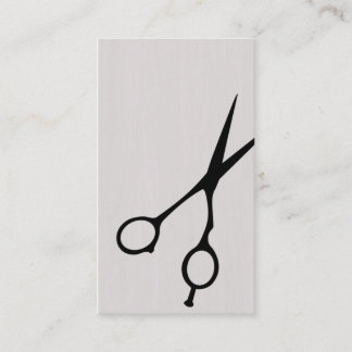Shears Barber/Cosmetologist Visitekaartje (Zwart)