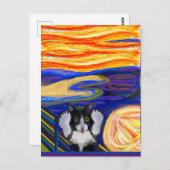 Sheba's Scream, Parody The Scream, Fine Art Briefkaart (Voorkant / Achterkant)