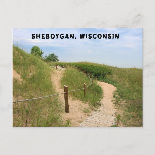 Sheboygan Wisconsin Briefkaart (Voorkant)