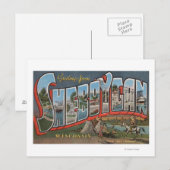 Sheboygan, Wisconsin (Indiërs # 1) Briefkaart (Voorkant / Achterkant)