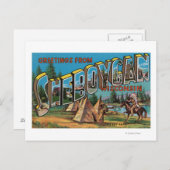 Sheboygan, Wisconsin (Indiërs # 2) Briefkaart (Voorkant / Achterkant)