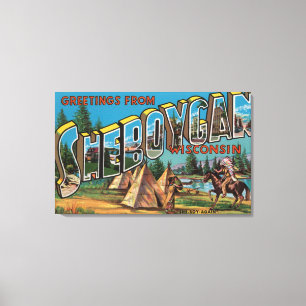 Sheboygan, Wisconsin (Indiërs # 2) Canvas Afdruk