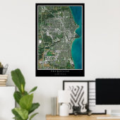 Sheboygan Wisconsin Satellite Poster Map (Thuiskantoor)