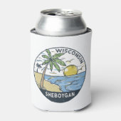 Sheboygan Wisconsin Vintage Blikjeskoeler (Blikje Voorkant)