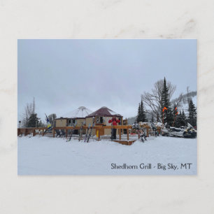 Shedhorn Grill Big Sky, MT Briefkaart