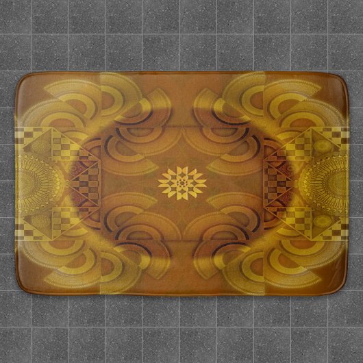 Sheen mesmerizing semicircular badmat