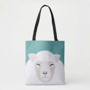Sheep Allover-Canvas tas