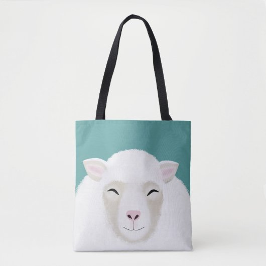 Sheep Allover-Canvas tas (Voorkant)