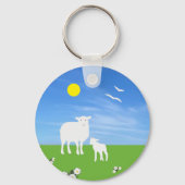 Sheep and Lamb  Sleutelhanger (Achterkant)