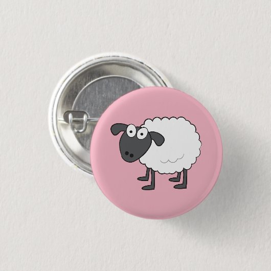 Sheep Badge Ronde Button 3,2 Cm (Voorkant /achterkant)