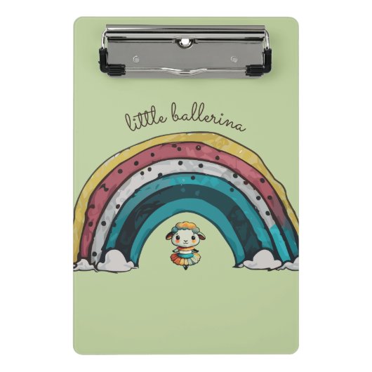 Sheep Ballerina Mini Klembord (Voorkant)