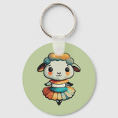 Sheep Ballerina Sleutelhanger (Voorkant)