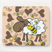 Sheep Brown hardt de Muismat van de Bumblebee! Mui (Voorkant)