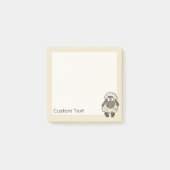 Sheep Cartoon Beige Post-it® Notes (Voorkant)