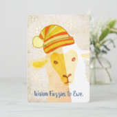 Sheep casquette tricot crochet artisanat carte de (Debout devant)