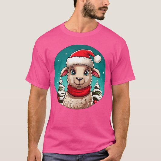 Sheep Christmas boy T-shirt (Voorkant)