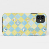Sheep, Country Faux Patchwork iPhone 5/5s Coque (Dos (Horizontal))