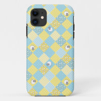 Sheep, Country Faux Patchwork iPhone 5/5s Coque