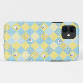 Sheep, Country Faux Patchwork iPhone 5/5s Coque (Dos (Horizontal))