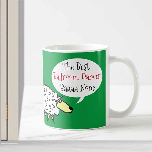 Sheep Design Best Ballroom Dancer Coffee Mok
