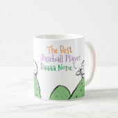 Sheep Design Best Baseball Player Coffee Mok (Voorkant rechts)